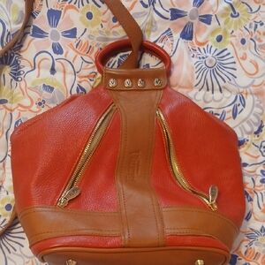 Red Valentina Sling Back Purse
